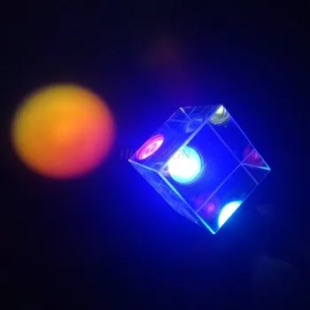 Цветная призма шестигранная вселенная кубик Рубика три призмы кулон научный эксперимент кристалл световой куб творческая призма