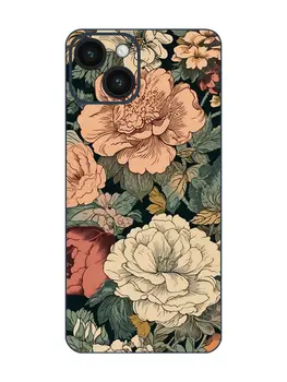  Чернила и цвет Цветочный узор iPhone 14 Защитная пленка для заднего экрана, стиль Scarlett Hooft Graafland и цветочный дизайн аниме Изображение 3