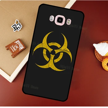 Чехол с логотипом символа биологической опасности для Samsung Galaxy A3 A5 J1 J3 J7 J5 2016 2017 J2 Core J4 J6 Plus A6 A7 A8 A9 J8 2018 Изображение 1